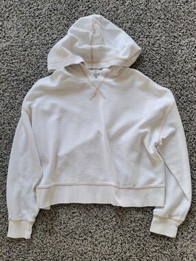 Forever 21 Cream French Terry Hoodie
